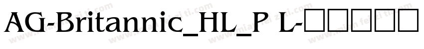 AG-Britannic_HL_P L字体转换